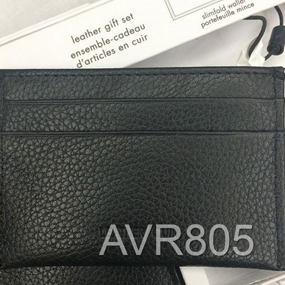 Calvin Klein Leather Set (Wallet, Card Holder & Money Clip) Black